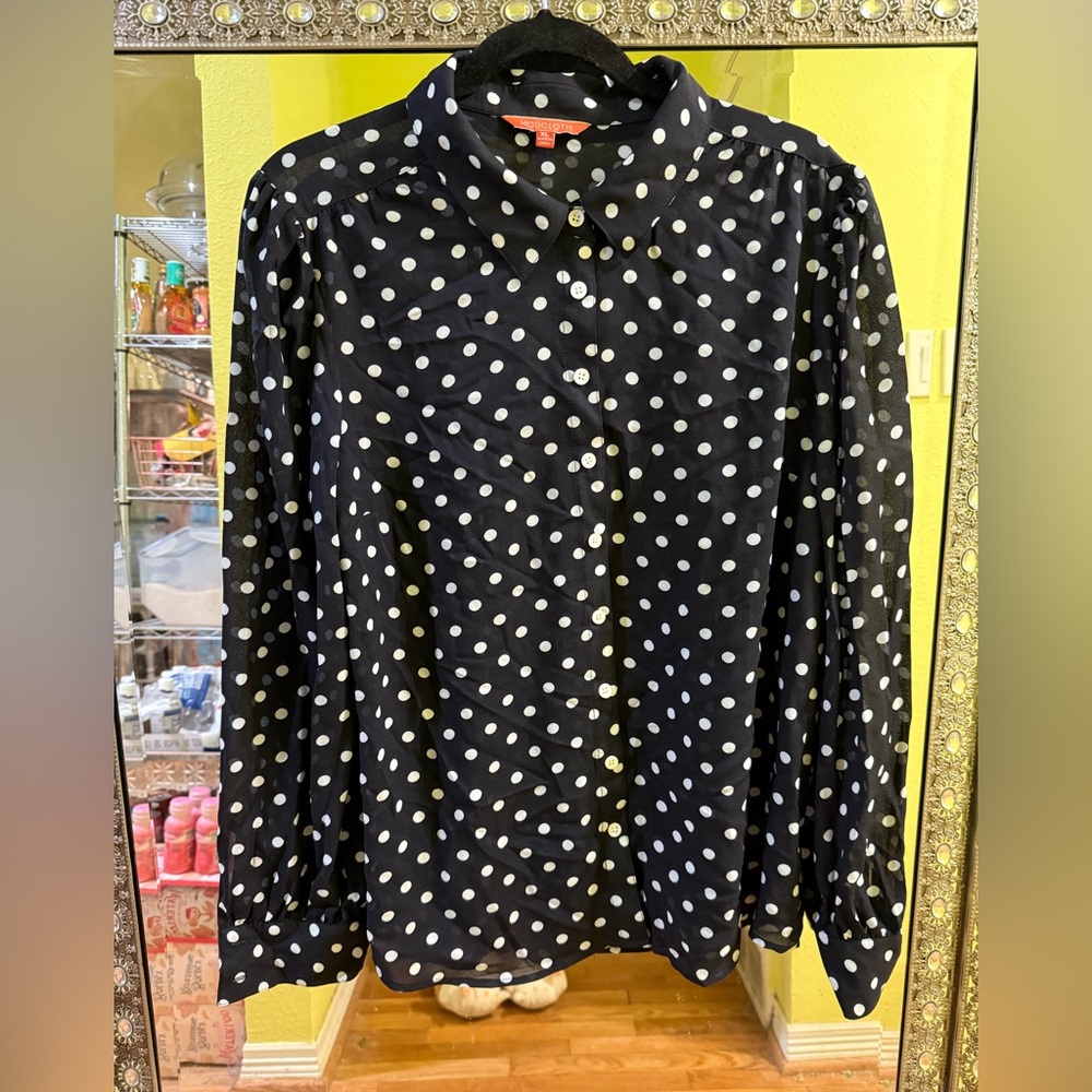 🌻 Modcloth Polka Dot Top
